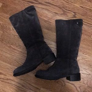 Suede dark gray VINCE boots 8.5